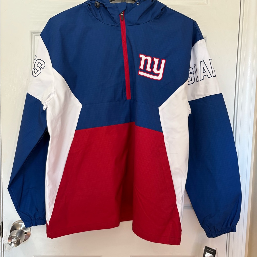 NFL Blue and Red Pullover Jacket